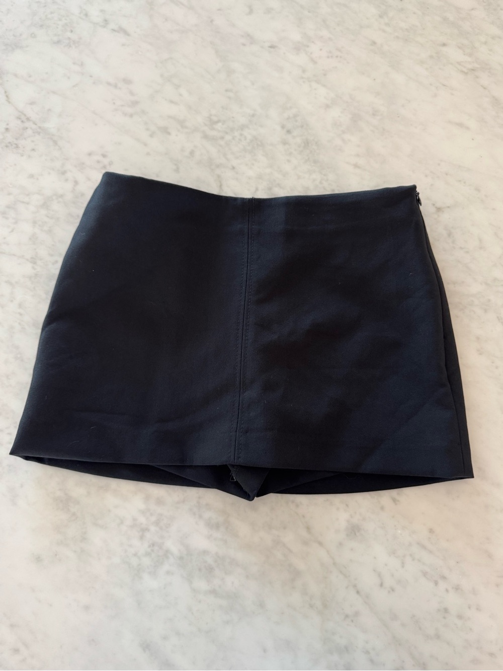 bershka black mini skort